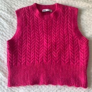 Cutest pink sweater vest - Large 💗
